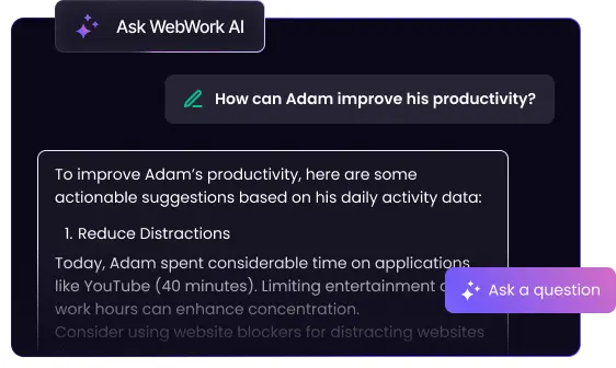 Rastreador de Tiempo con IA y Soluciones para Mejorar la Productividad Rastreador de tiempo con IA que sugiere soluciones para mejorar la productividad