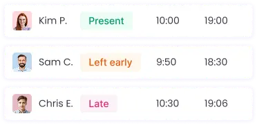 Automated Attendance Tracking Automated attendance tracking for real-time employee availability insights