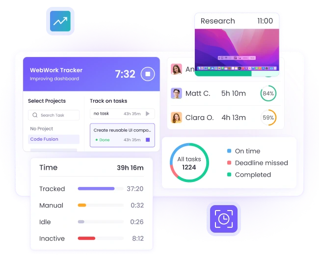 The Most Advanced Time Tracker for Employees to Optimize Work Productivity Track employee performance effectively with the best time tracker for employees, optimizing work productivity