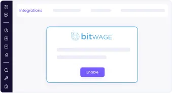 Integrate Bitwage with time tracking software Bitwage integration with time tracker