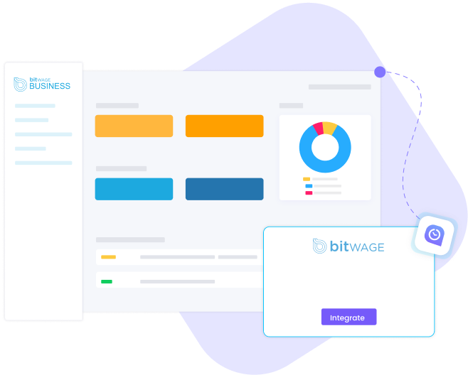 Bitwage integration with time tracking software Bitwage integration with WebWork tracker