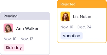 Leave Management Employee overtime tracking with leave management for accurate time off balance