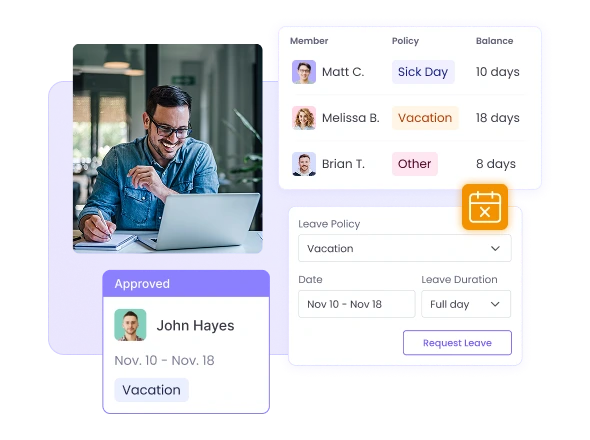 Leave Management for Hybrid Teams
Efficiently manage leave requests for hybrid teams in the time tracker for hybrid teams, simplifying approval processes