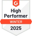 High Performer sur G2, automne 2024 Prix High Performer sur G2 pour l'automne 2024 comme logiciel de suivi du temps
