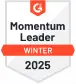 G2 Momentum Leader Time Tracking Software Winter 2025 badge awarded to WebWork Time Tracker