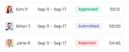 Revise y apruebe hojas de tiempo automatizadas para un procesamiento preciso de la nómina